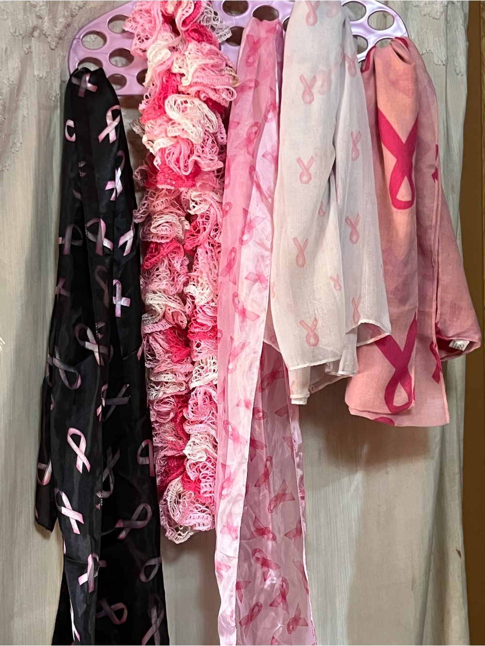 Pink Ribbon Awareness Scarves Bundle